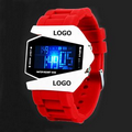 Waterproof Aircraft LED Electronic Silicone Watch
